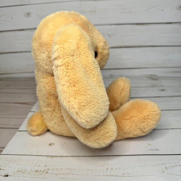 Inter-American Tan 12" Plush Bunny Rabbit With Floppy Ears & Ribbon Stuffed Toy - Picture 3 of 7